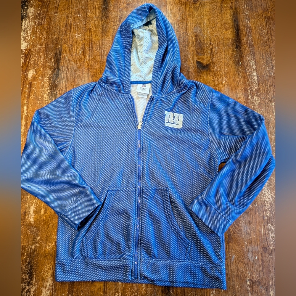 NFL New York Giants Blue Team Apparel Youth Jacket Large